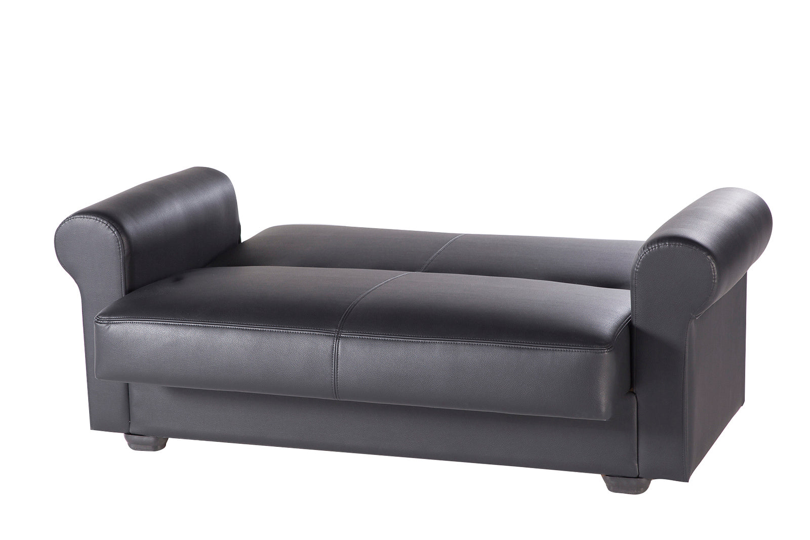 Floris Black Loveseat - Ornate Home