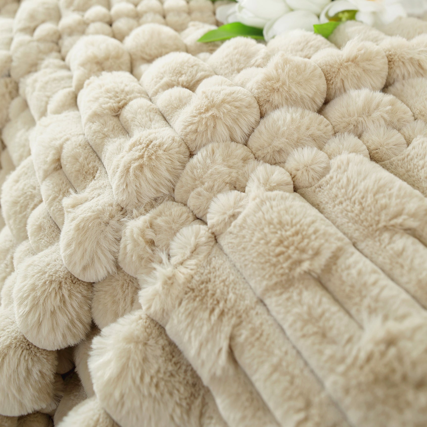 Fluffy Faux Fur Couch Cover Plush Sofa Throw, Warm & Stylish Sofa Protector - Ornate Home
