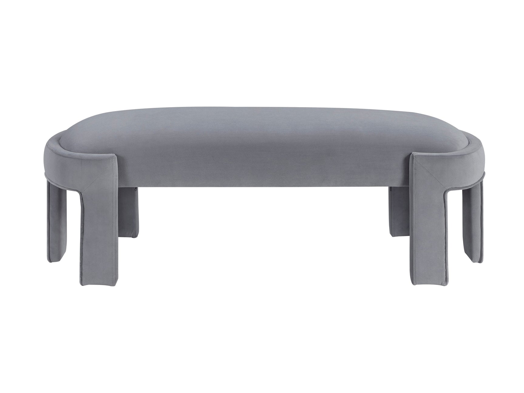 Flux Gray Bench - Ornate Home