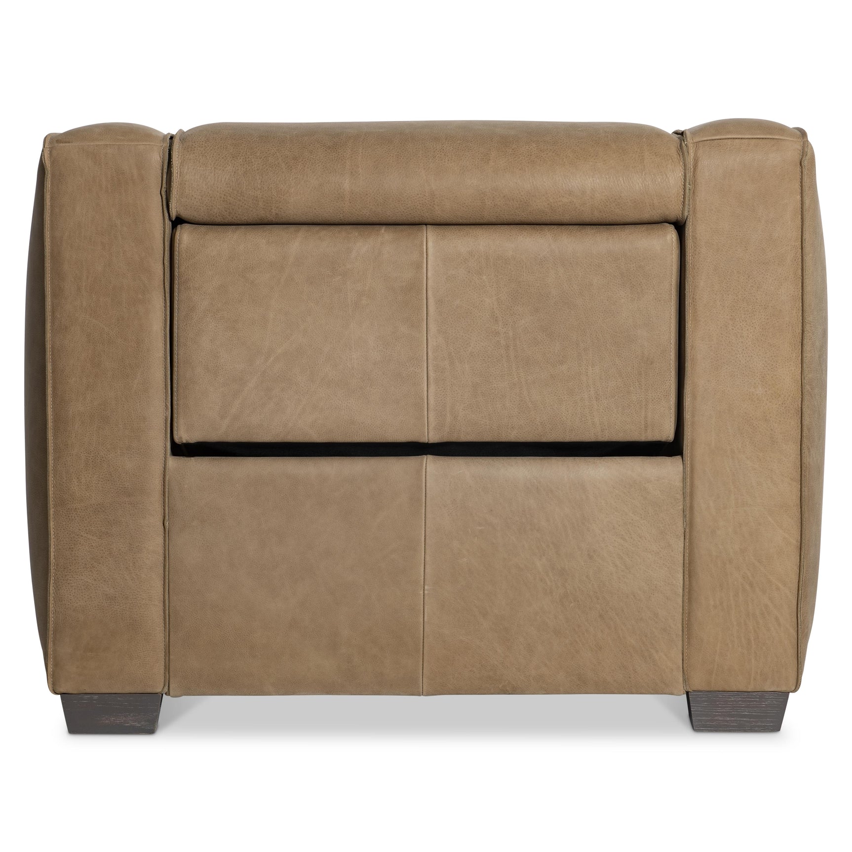 Flynn Beige/Tan Leather Power Motion Chair - Ornate Home