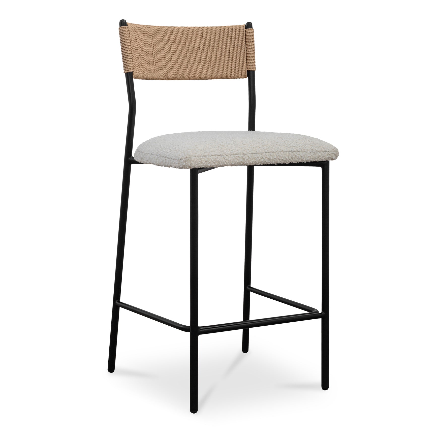 Foley White Counter Stool - Ornate Home