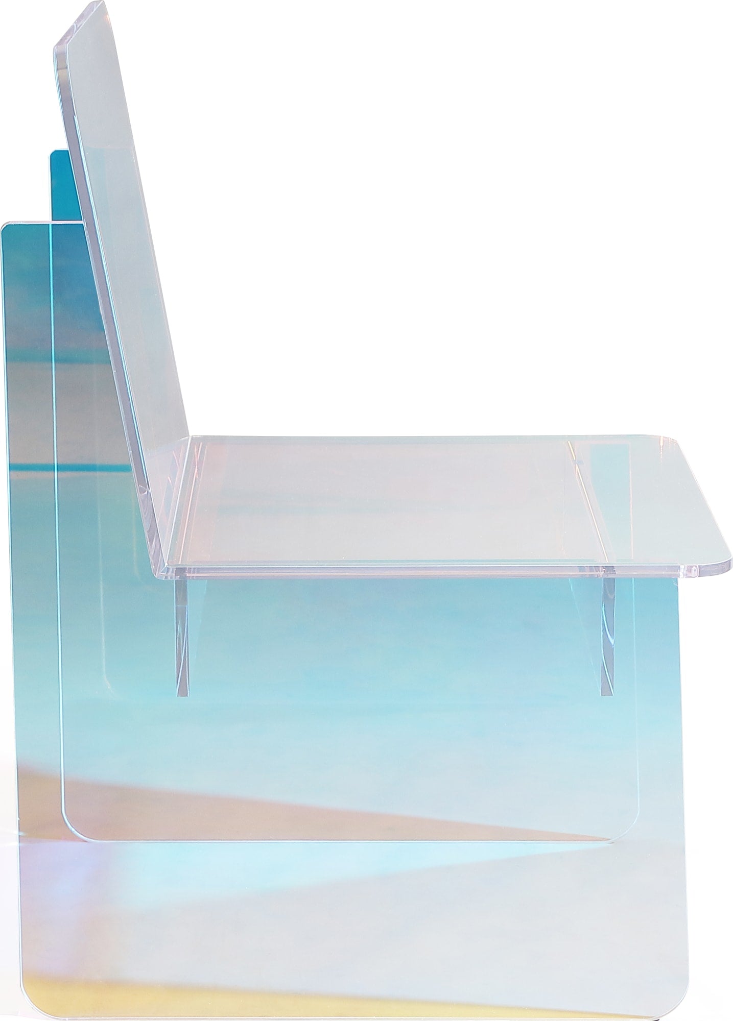 Fomo Honeyberry Iridescent Acrylic Accent Chair - Ornate Home