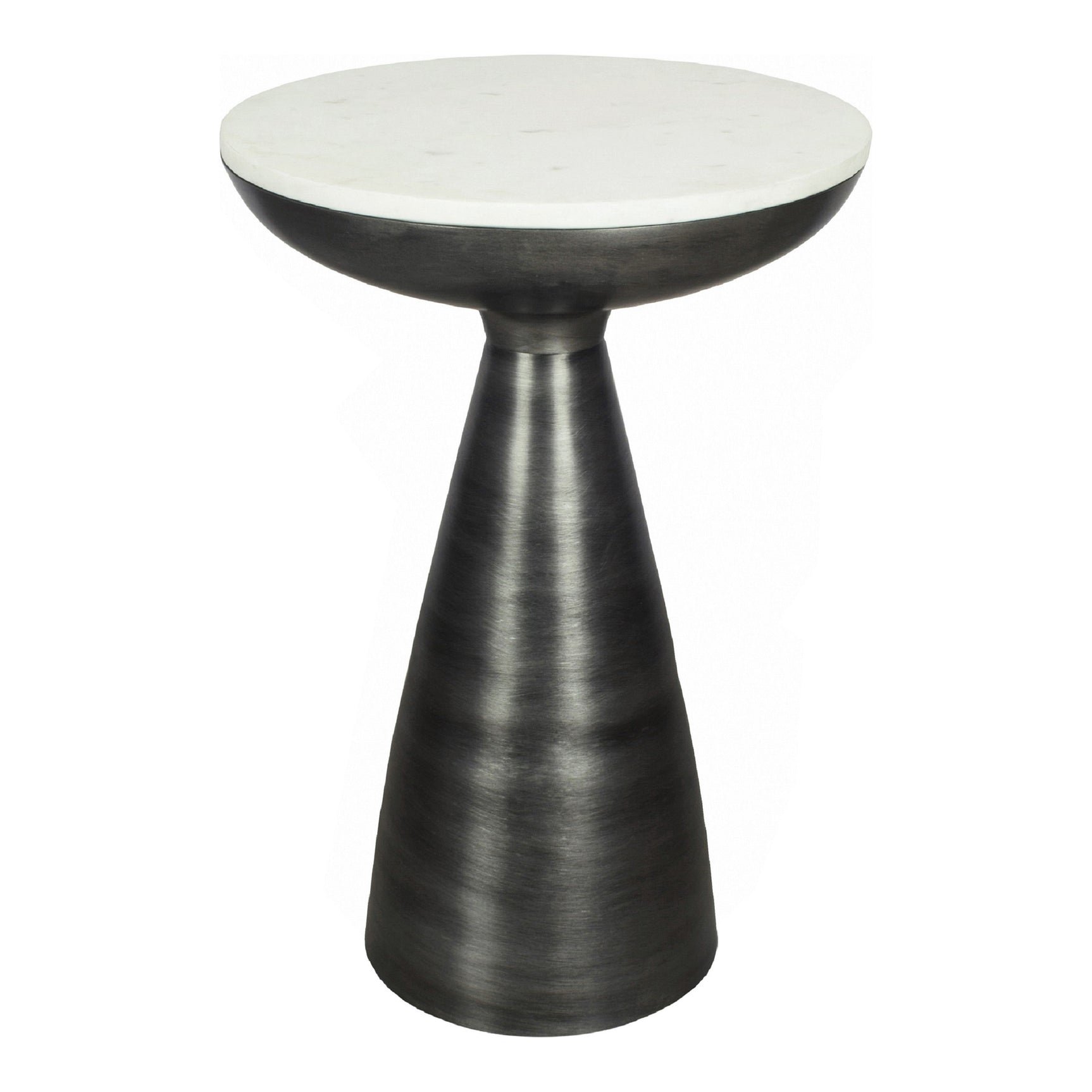 Font White Marble Side Table - Ornate Home