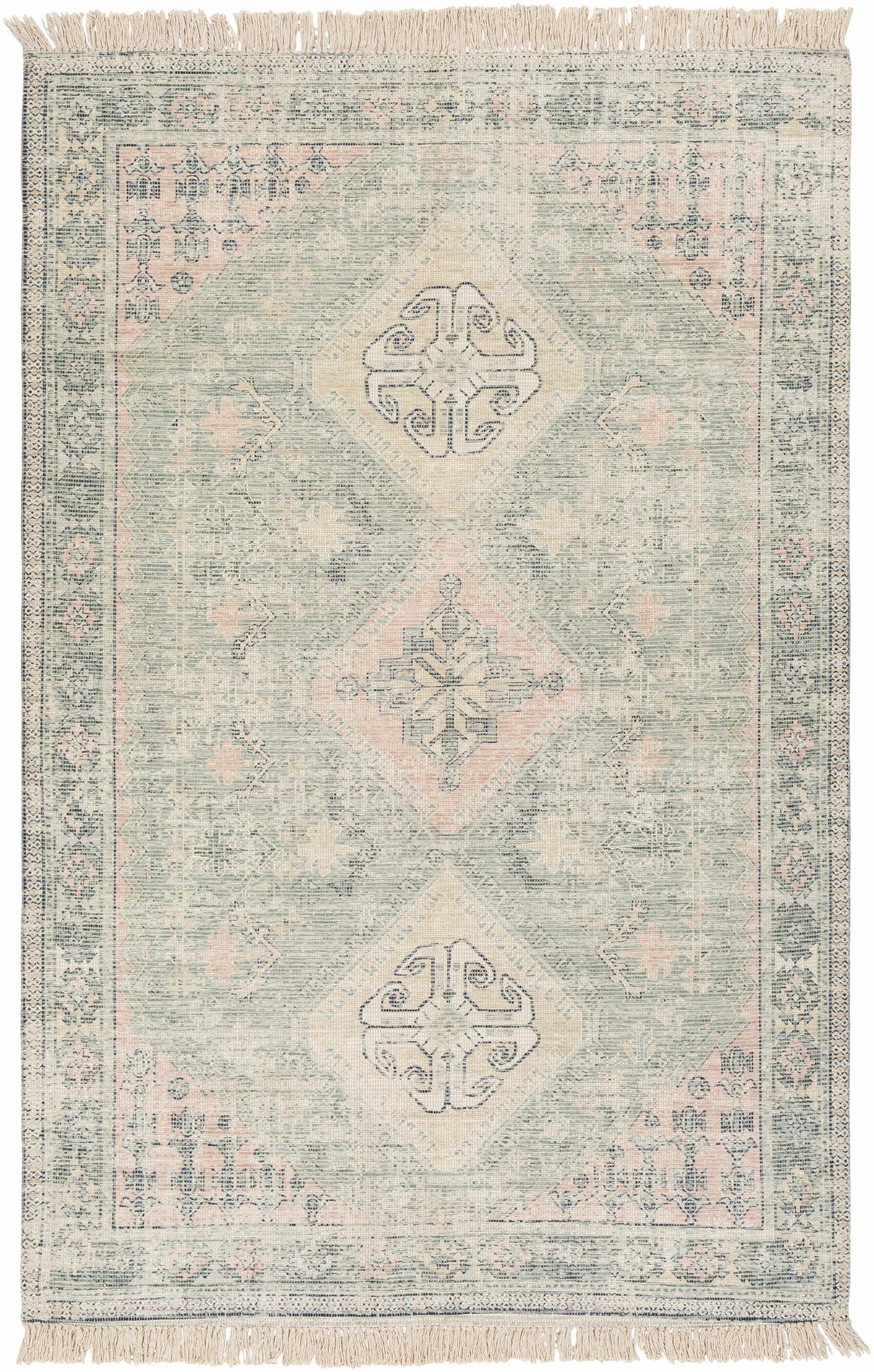 Foraker Sage Green Cotton Rug - Ornate Home