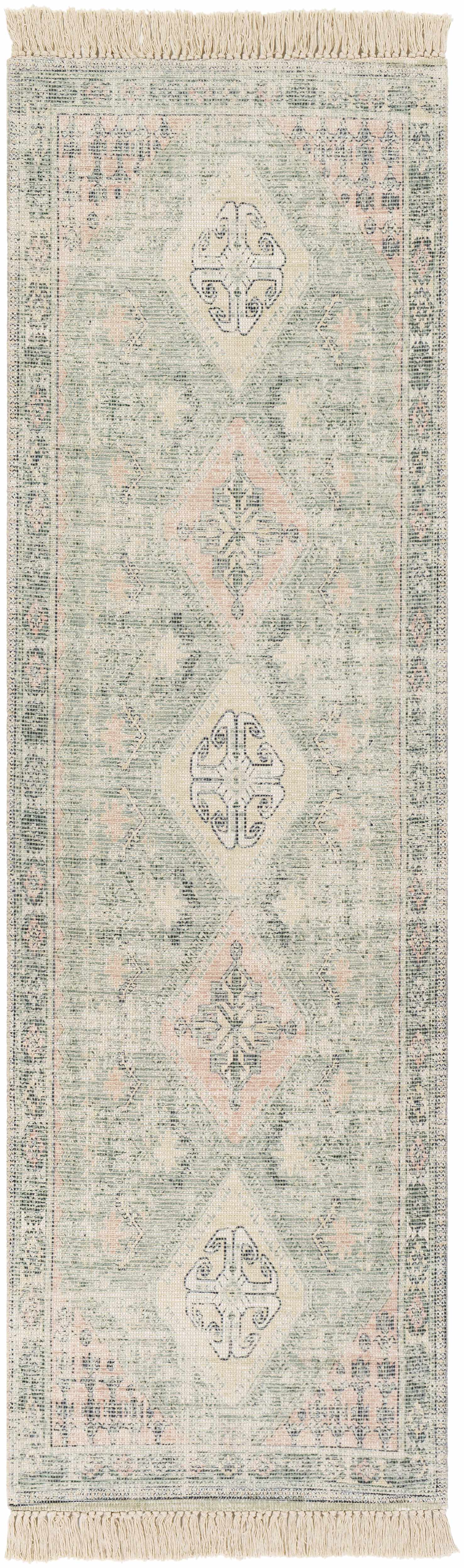 Foraker Sage Green Cotton Rug - Ornate Home