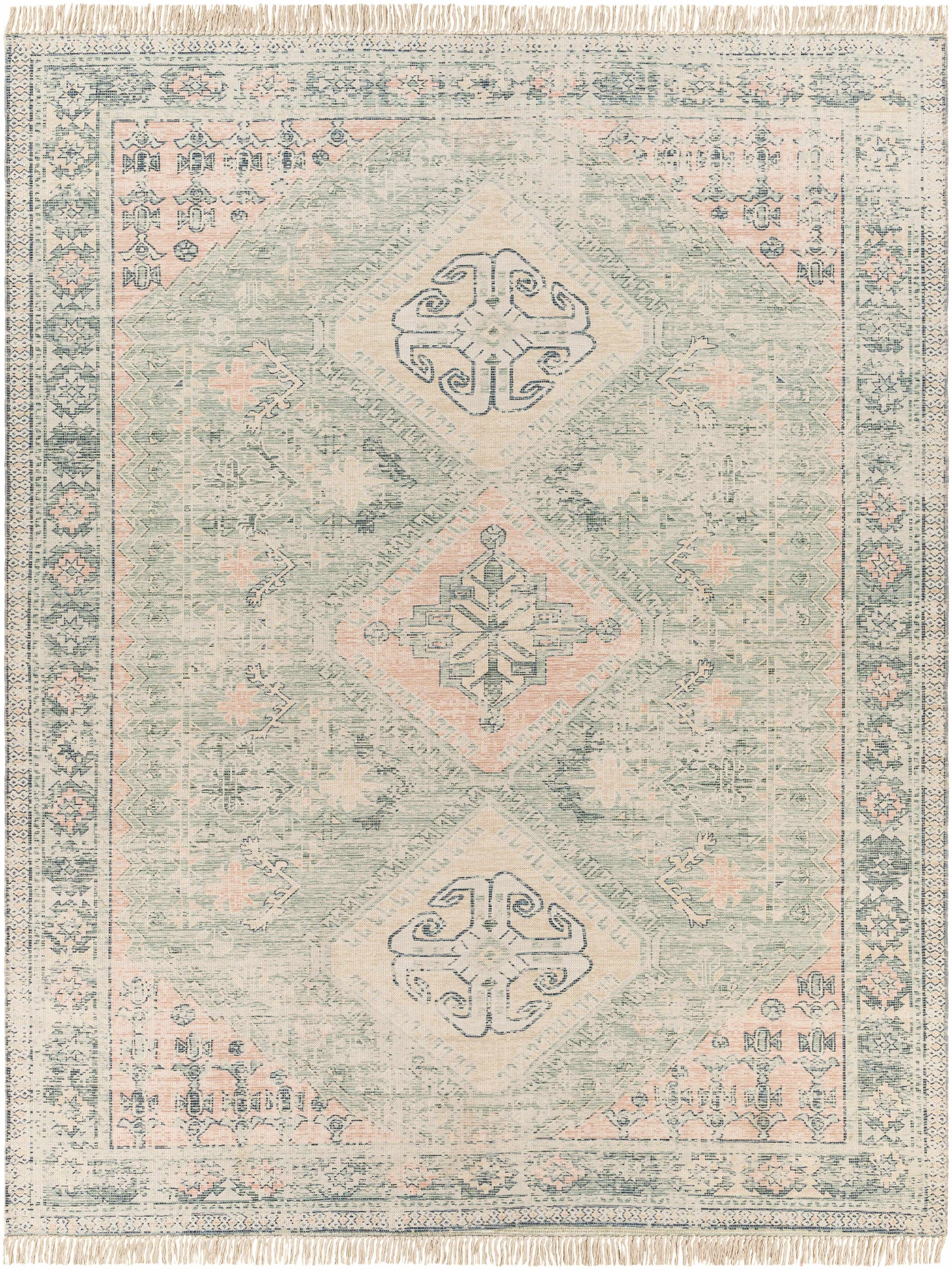 Foraker Sage Green Cotton Rug - Ornate Home