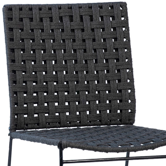 Forbes Black Outdoor Dining Chair - Ornate Home