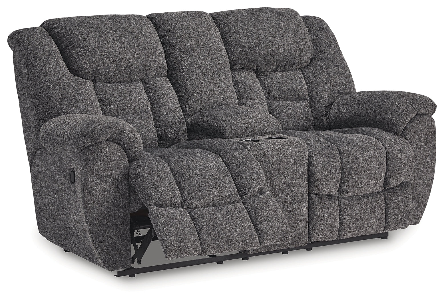 Foreside Charcoal Reclining Sofa and Loveseat - Ornate Home