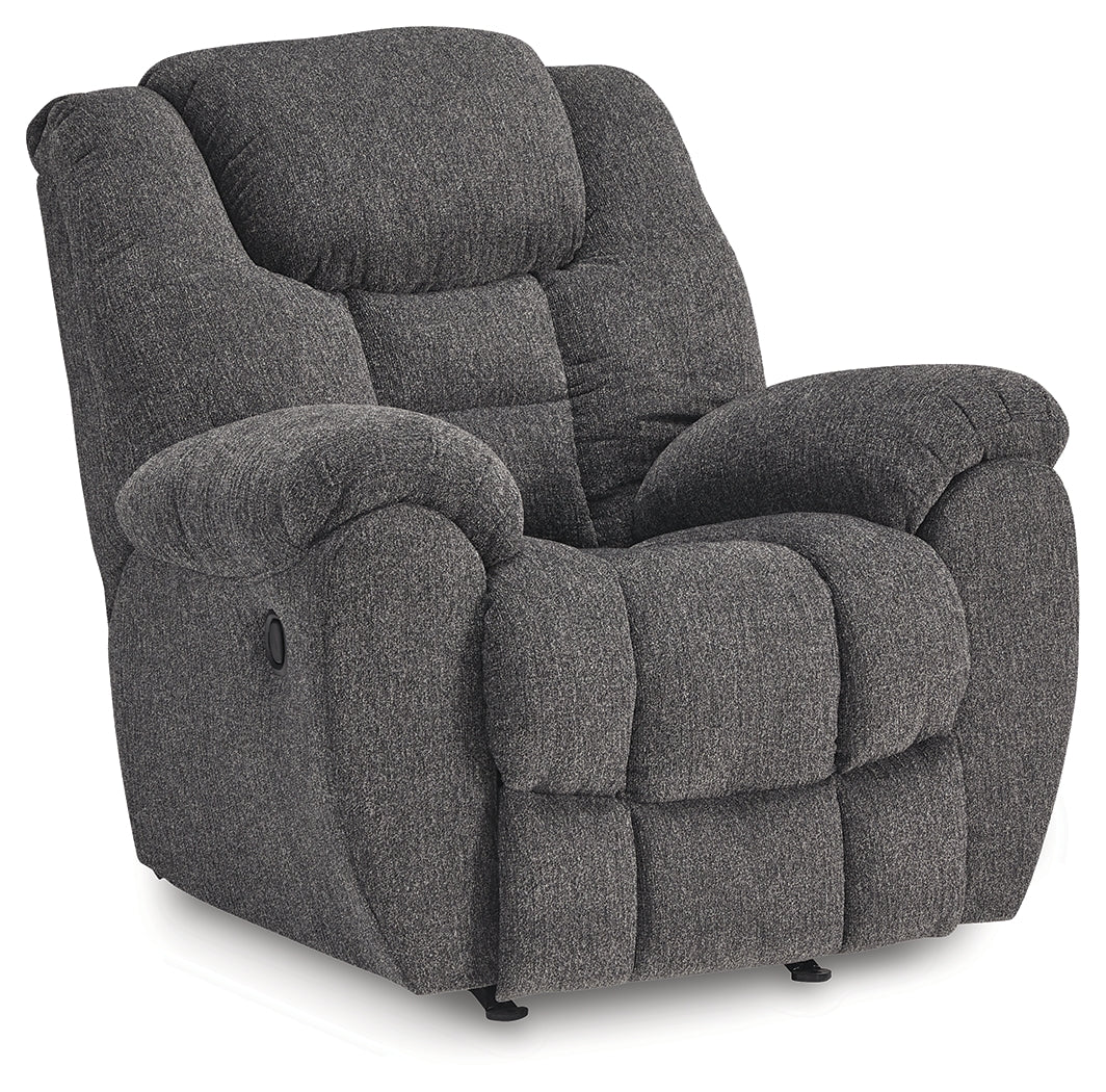 Foreside Charcoal Rocker Recliner (Online Special Price) - Ornate Home