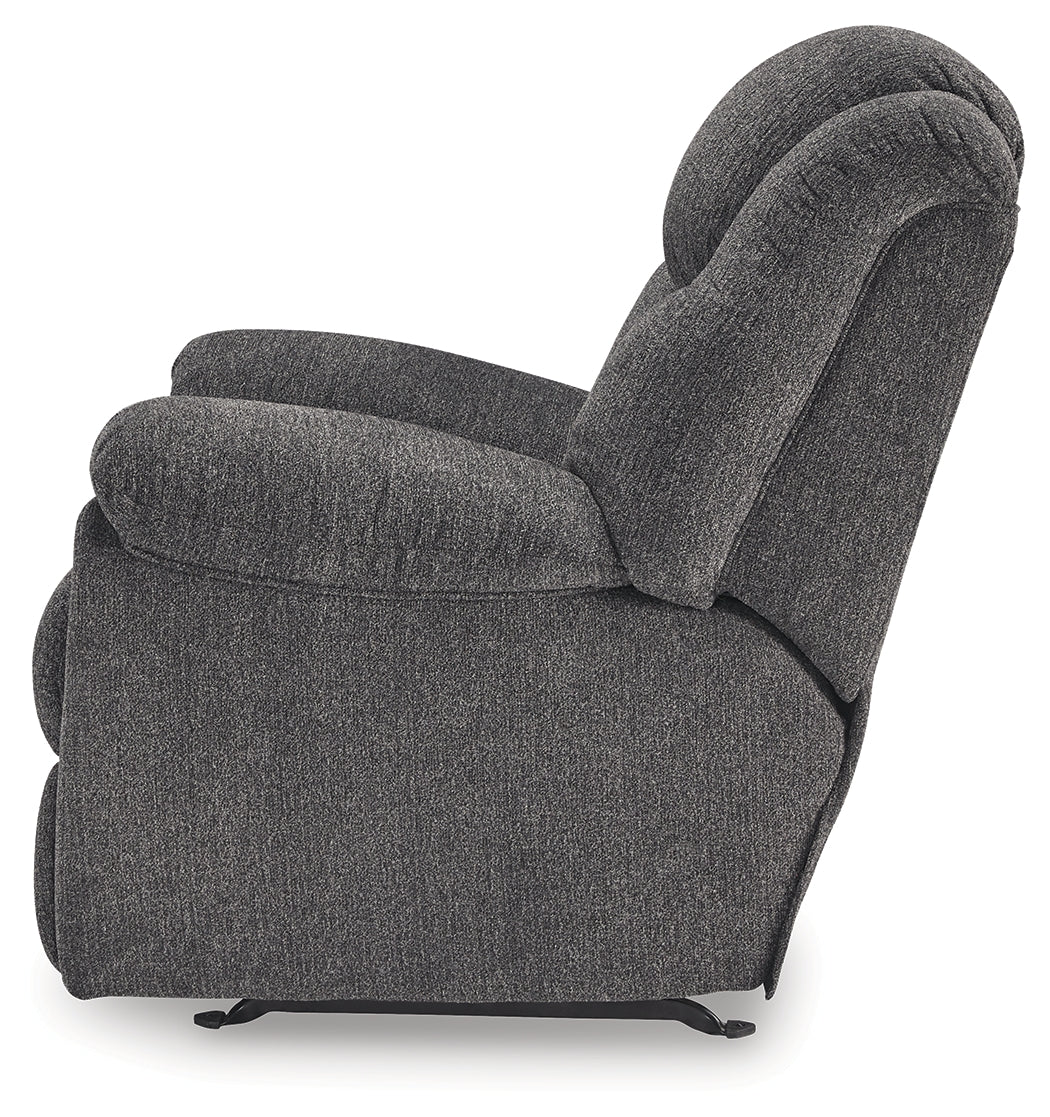 Foreside Charcoal Rocker Recliner (Online Special Price) - Ornate Home