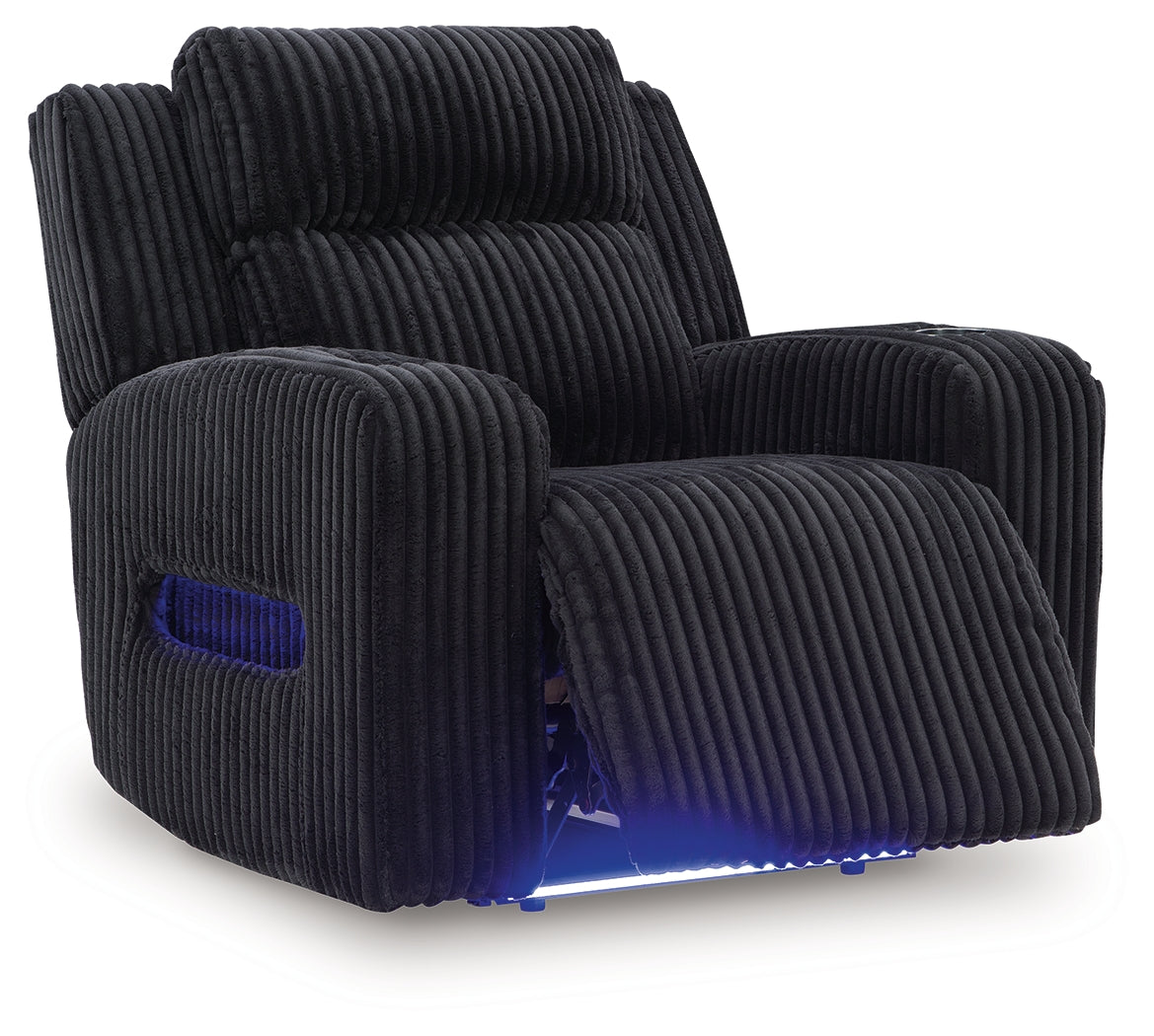 Forest Lake Black Power Reclining Sofa, Loveseat and Recliner (Online Special Price) - Ornate Home