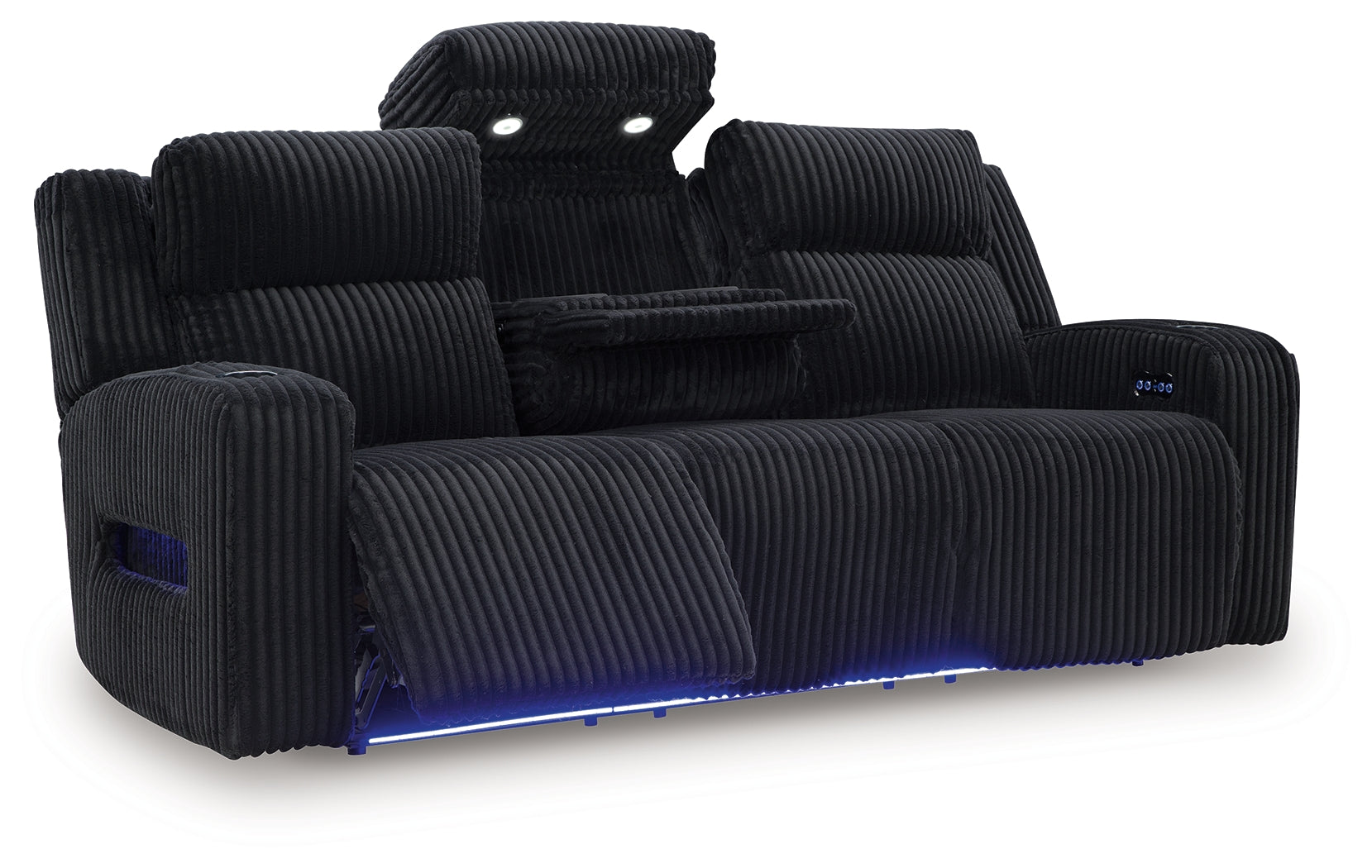 Forest Lake Black Power Reclining Sofa, Loveseat and Recliner (Online Special Price) - Ornate Home