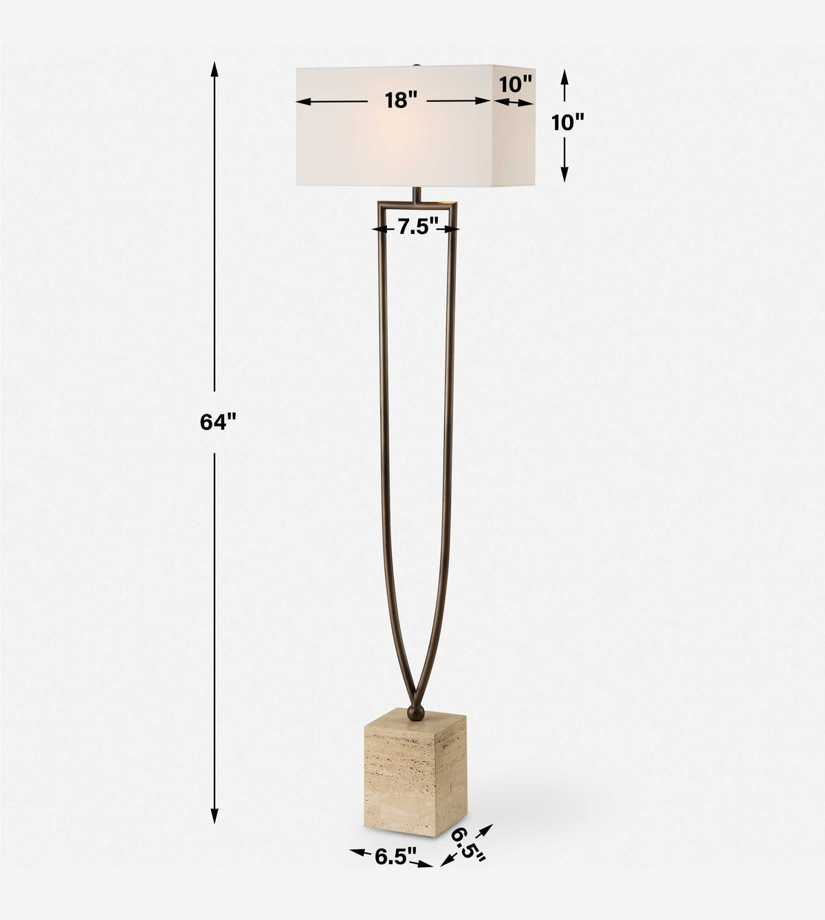 Fork In The Road Bronze/Brown Floor Lamp - Ornate Home