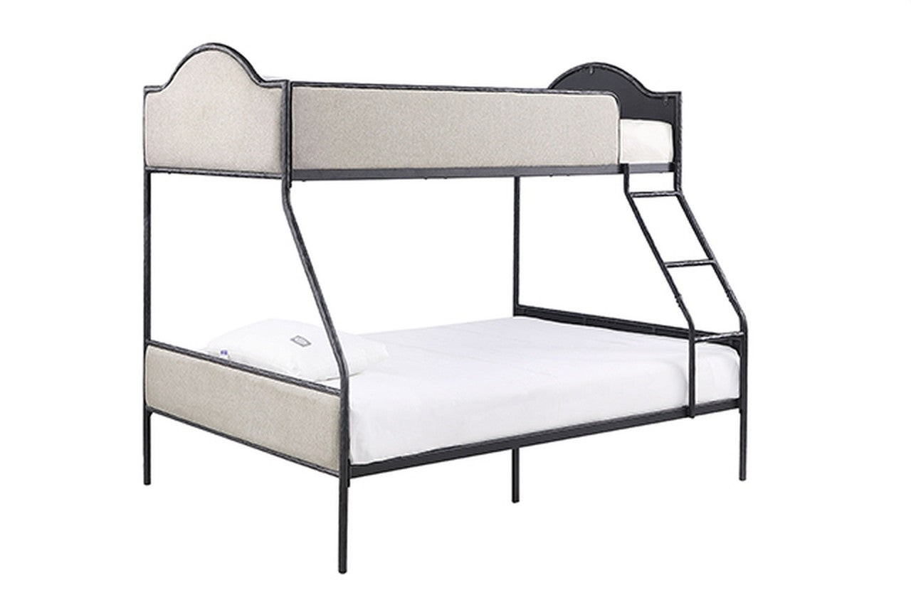 Forli Black Twin/Full Bunk Bed - Ornate Home