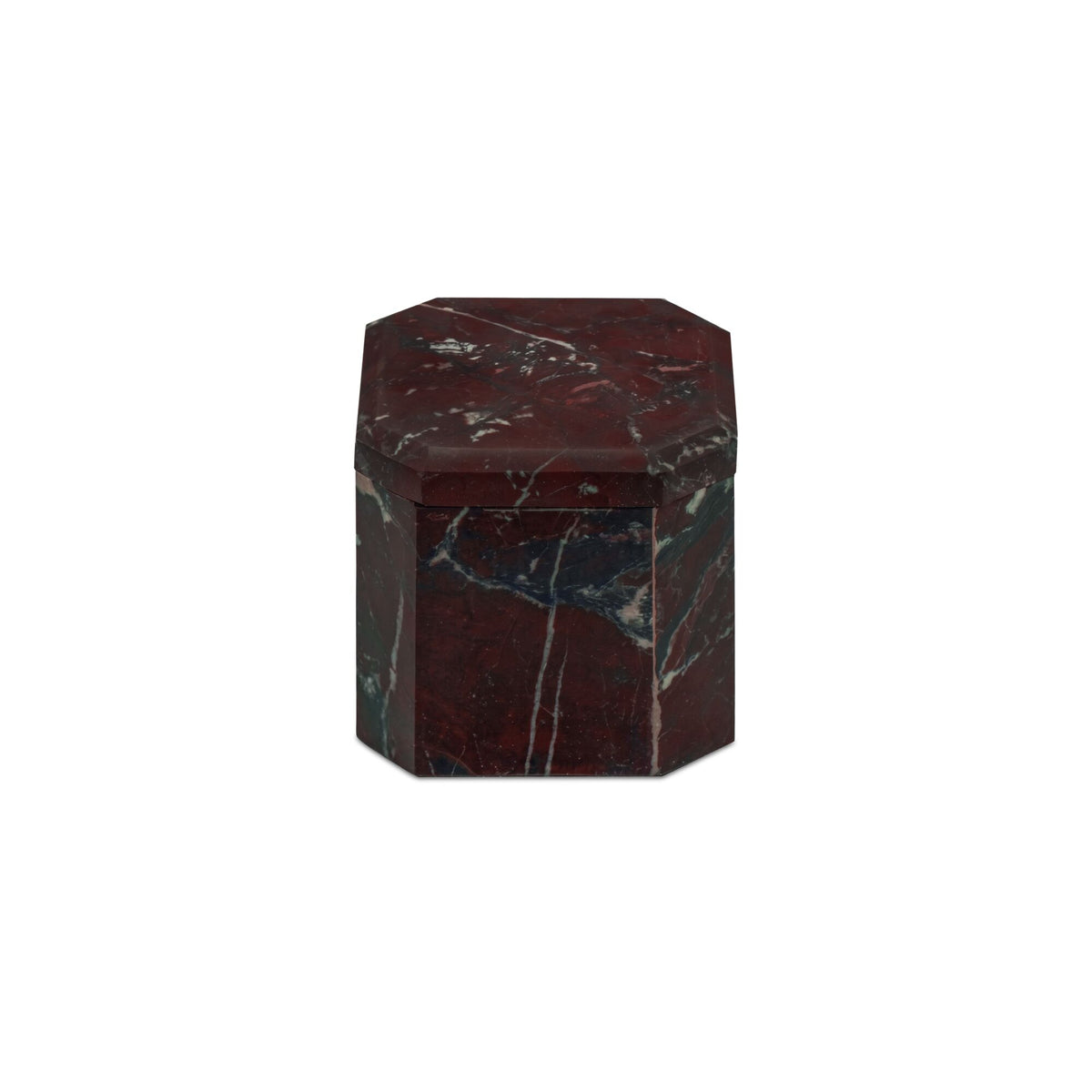 Forli Red Levanto Marble Box - Ornate Home