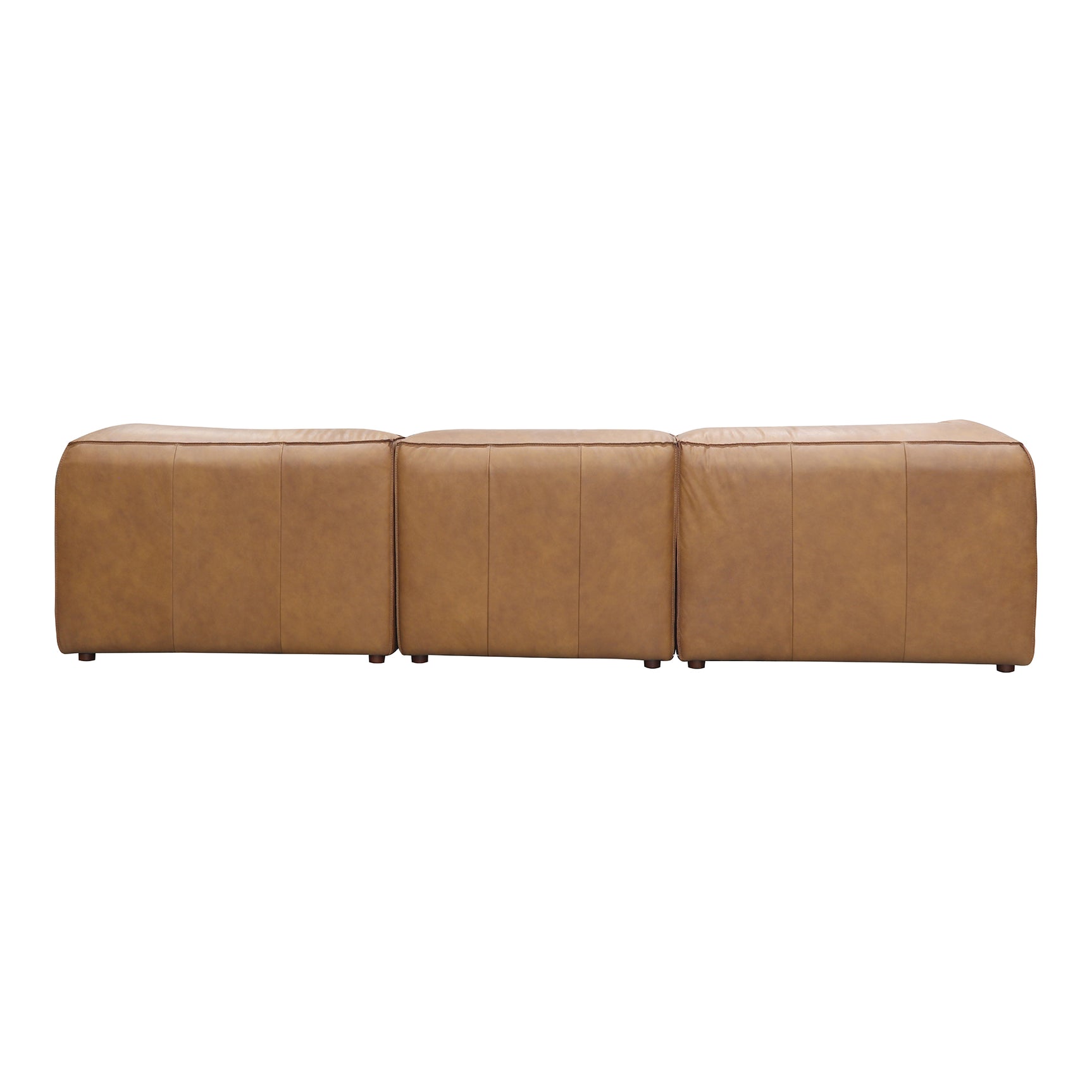 Form Tan Leather Lounge Modular Sectional - Ornate Home