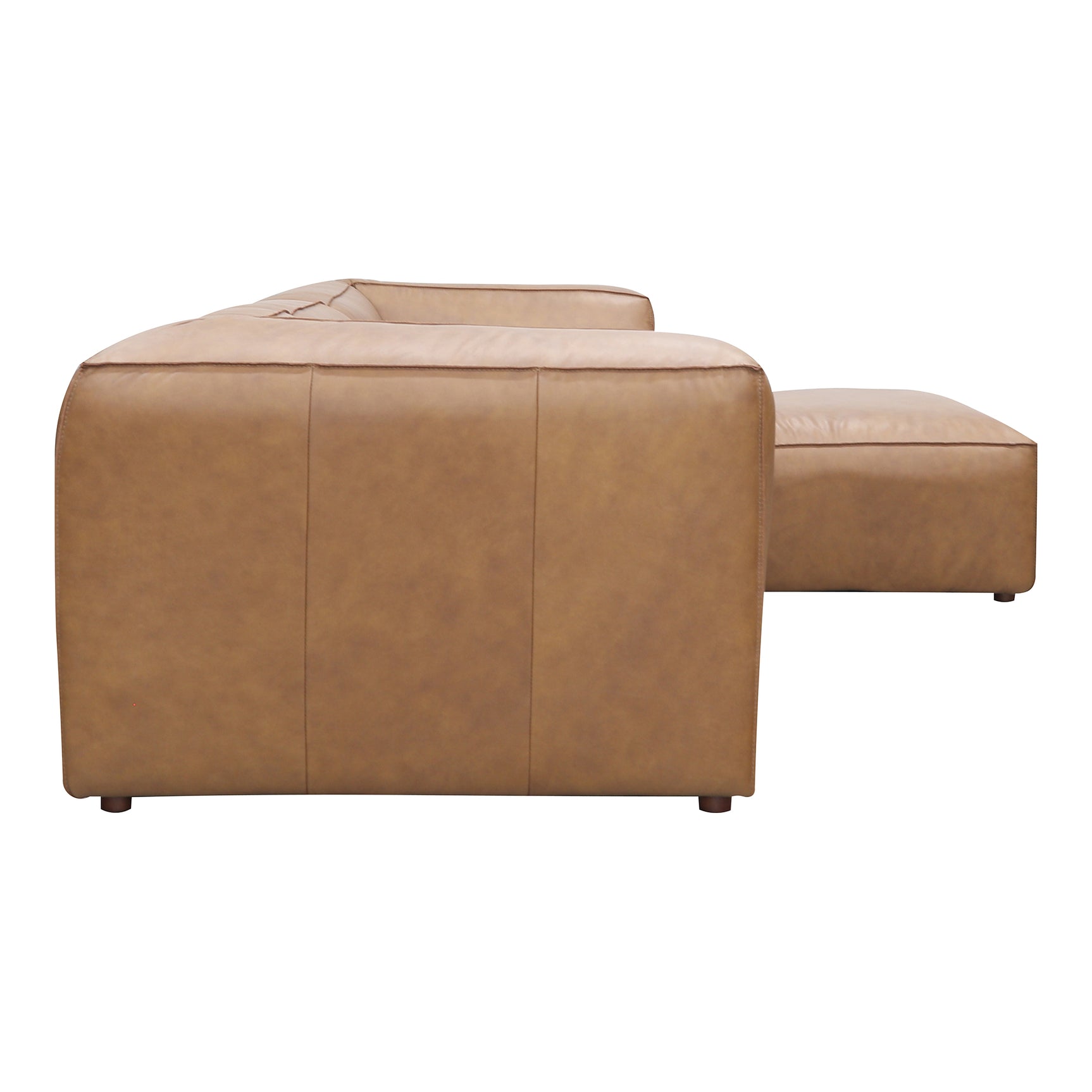 Form Tan Leather Lounge Modular Sectional - Ornate Home