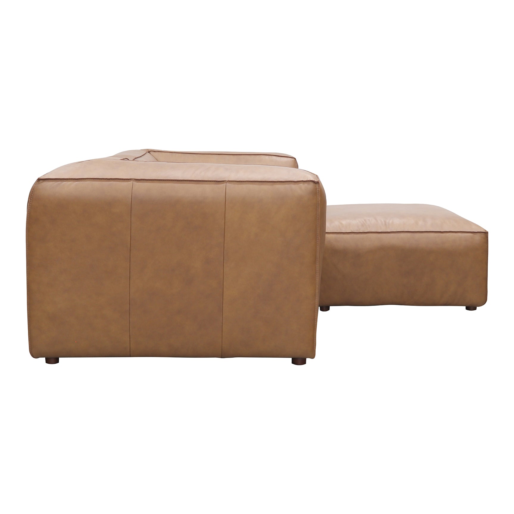 Form Tan Leather Nook Modular Sectional - Ornate Home