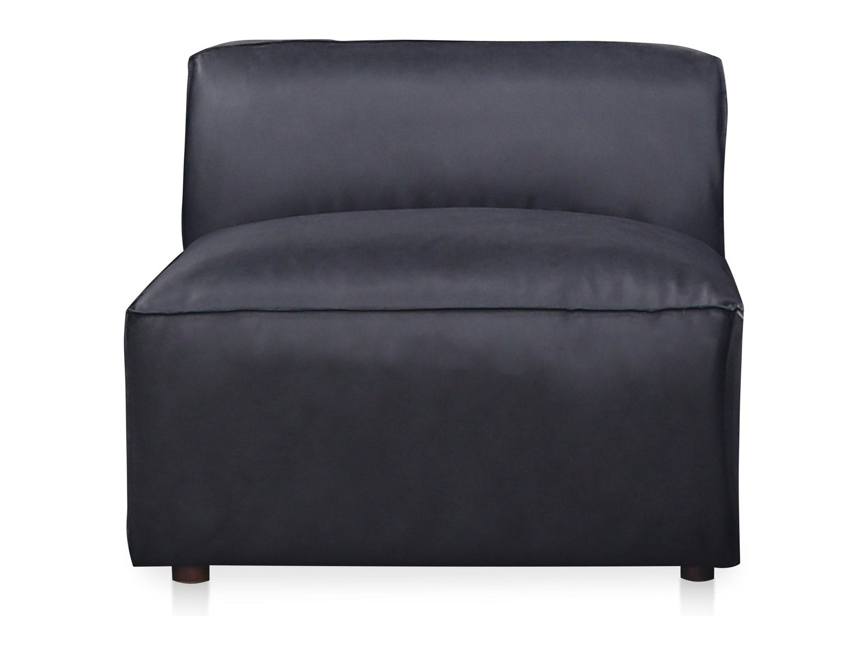 Form Vantage Black Leather Slipper Chair - Ornate Home