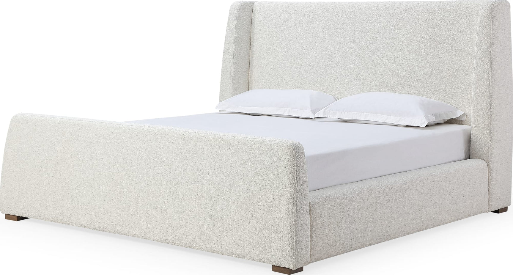 Formosa Presley California King Wingback Upholstered Platform Bed - Ornate Home