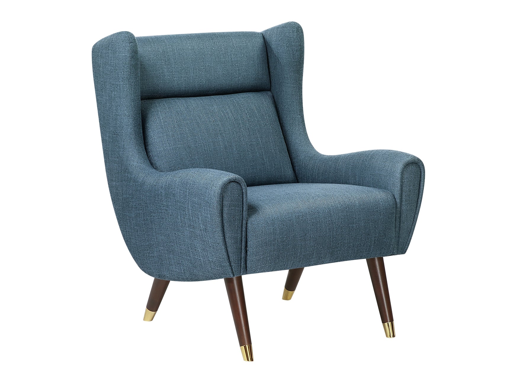 Forrester Blue Accent Chair (Wingback) - Ornate Home