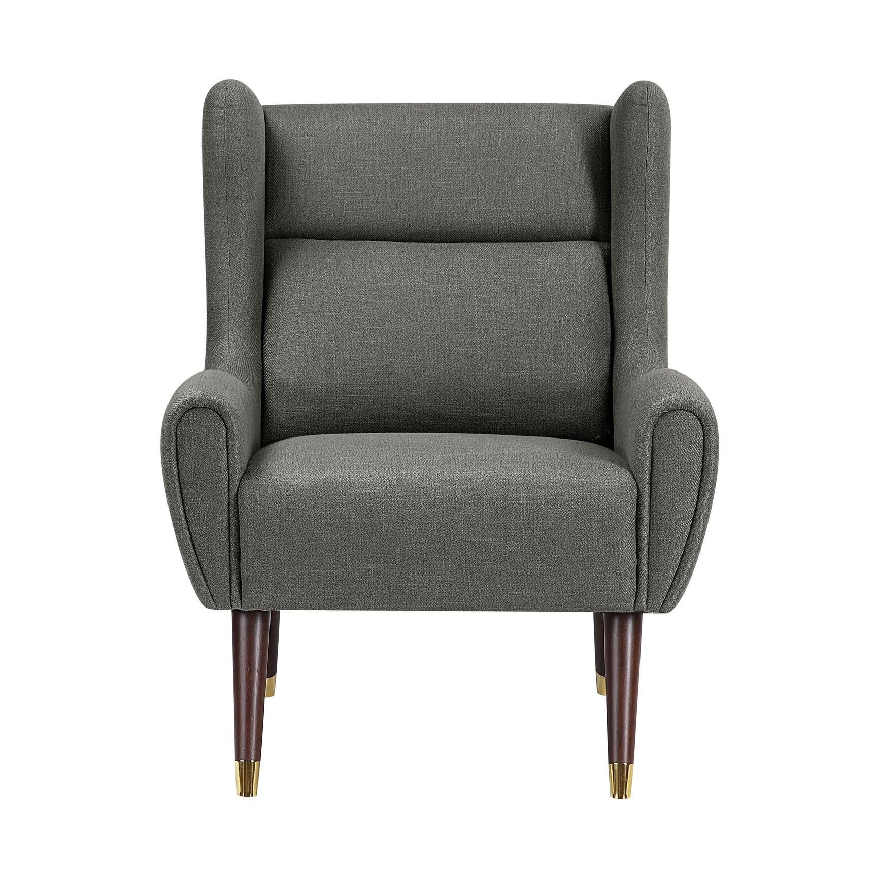 Forrester Dark gray Accent Chair (Wingback) - Ornate Home