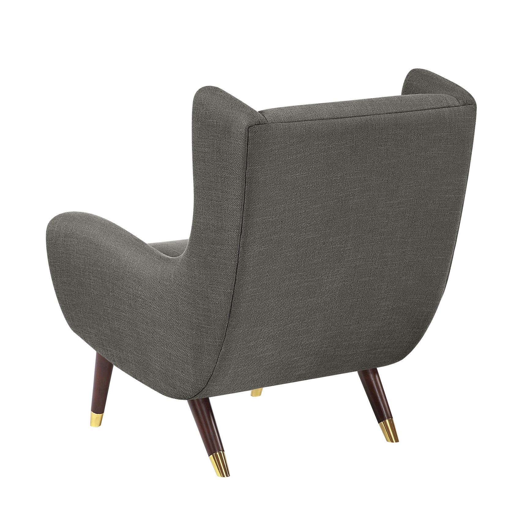 Forrester Dark gray Accent Chair (Wingback) - Ornate Home