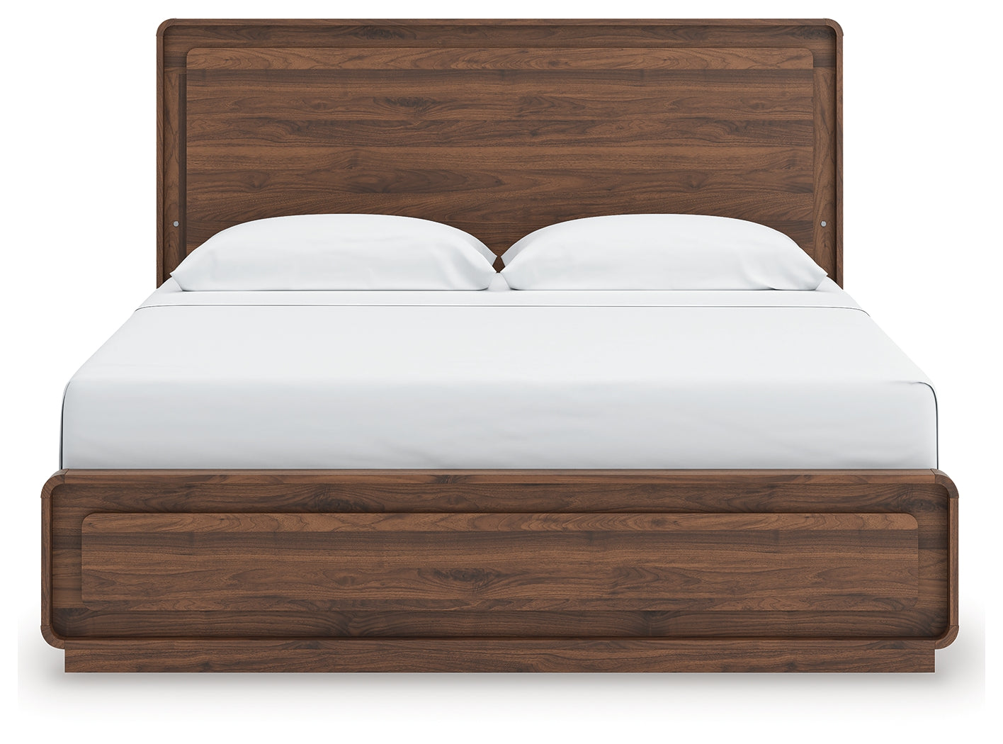 Fortlorn Walnut Brown King Panel Bed - Ornate Home