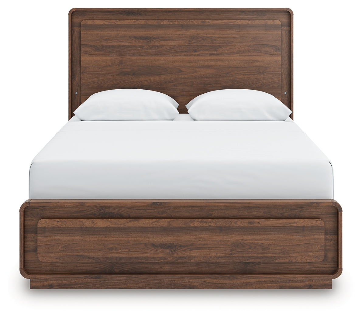 Fortlorn Walnut Brown Queen Panel Bed, Dresser, Mirror and Nightstand (Online Special Price) - Ornate Home