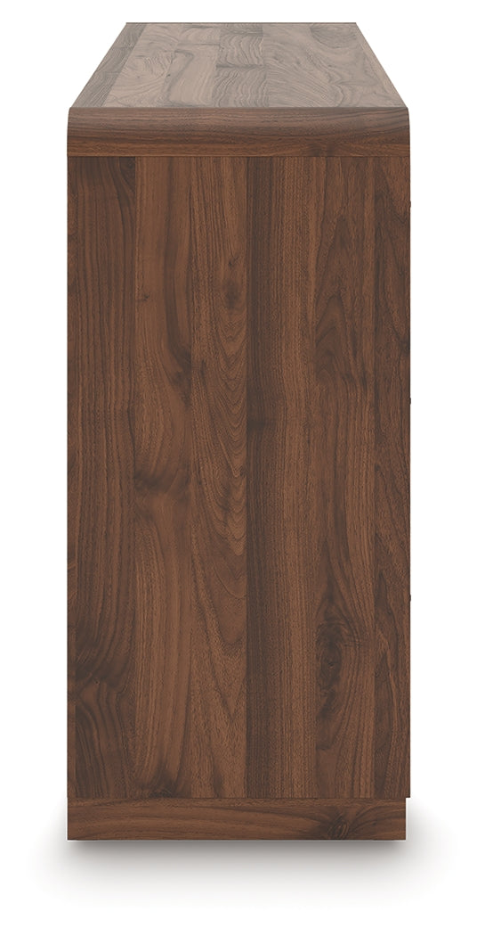 Fortlorn Walnut Brown Queen Panel Bed and Dresser (Online Special Price) - Ornate Home