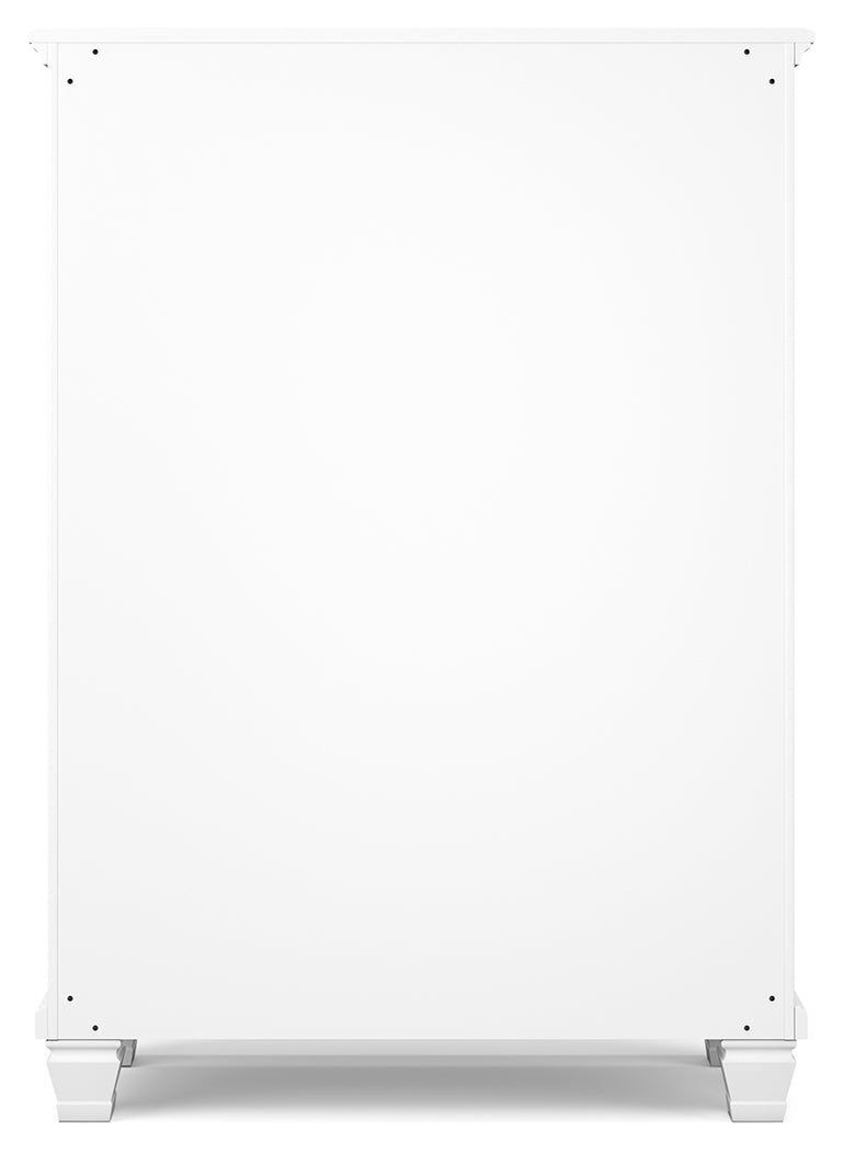 Fortman White Chest of Drawers - Ornate Home