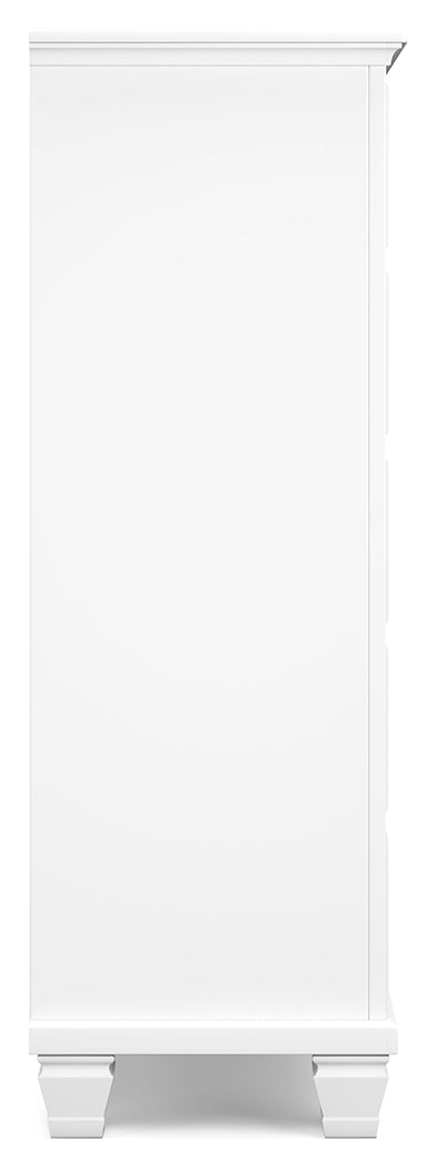 Fortman White Chest of Drawers - Ornate Home