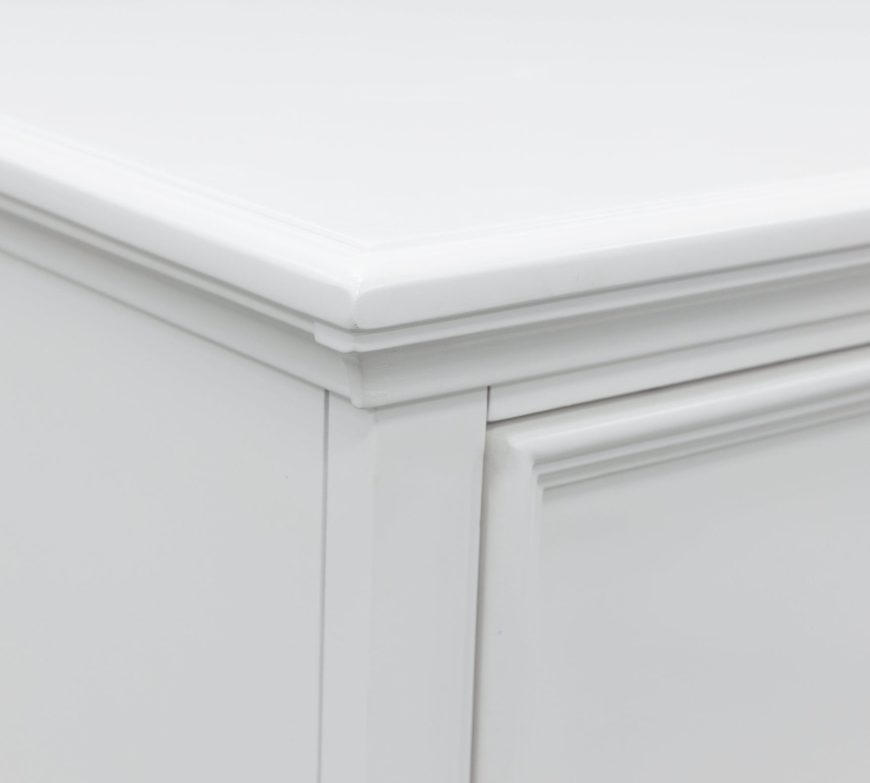 Fortman White Chest of Drawers - Ornate Home