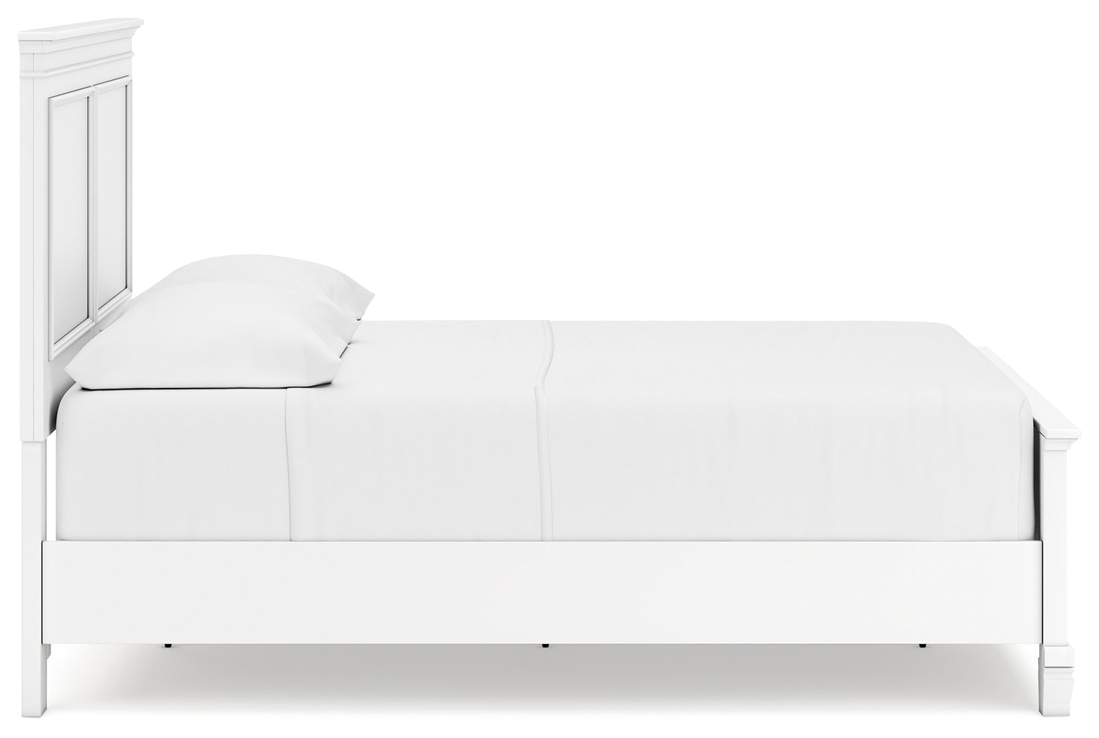 Fortman White Full Panel 5-Piece Bedroom Set - Ornate Home