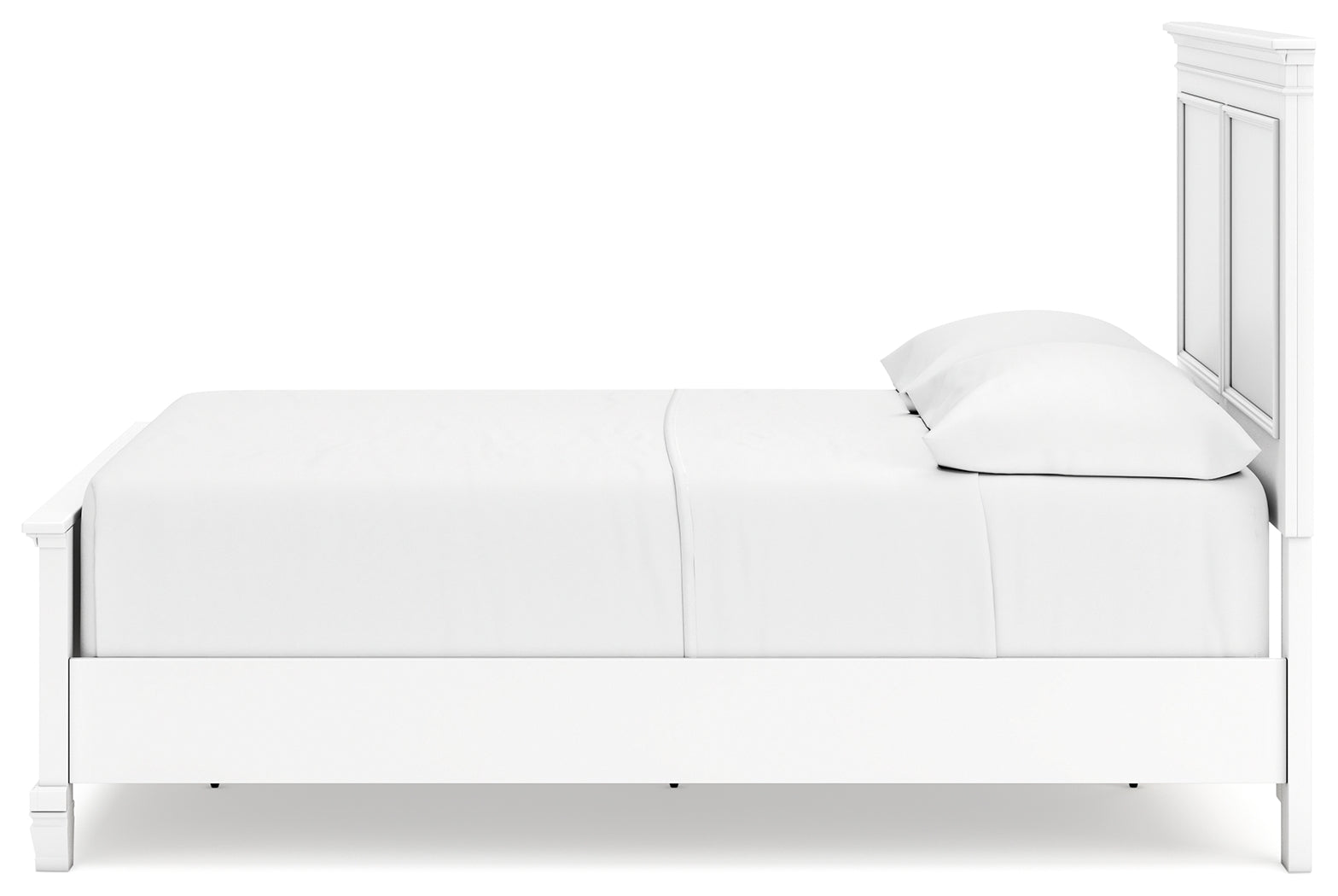 Fortman White Full Panel 5-Piece Bedroom Set - Ornate Home