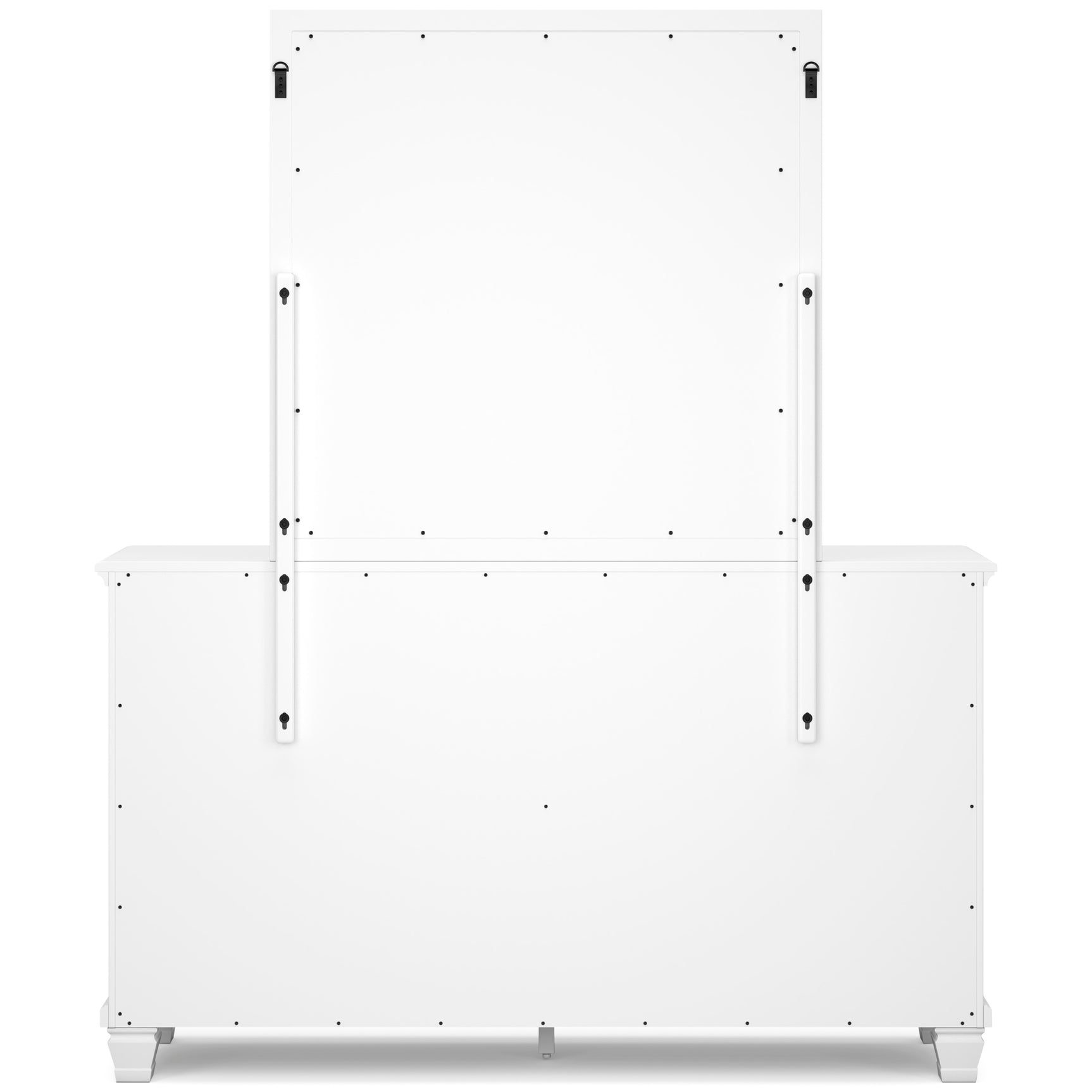 Fortman White Full Panel 5-Piece Bedroom Set - Ornate Home