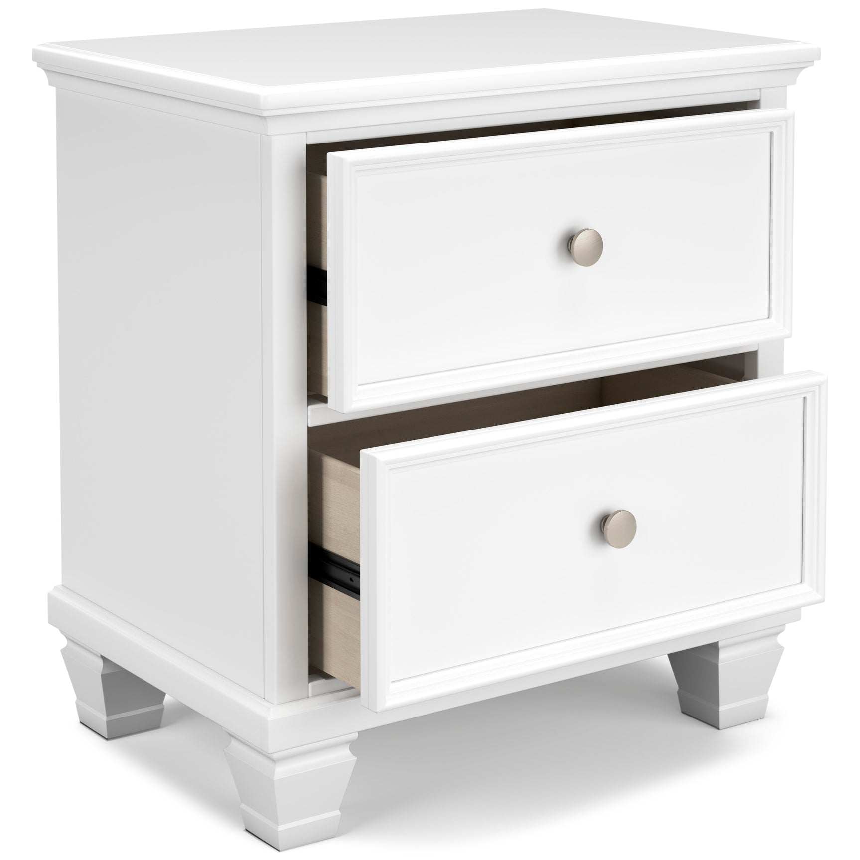 Fortman White Full Panel 5-Piece Bedroom Set - Ornate Home
