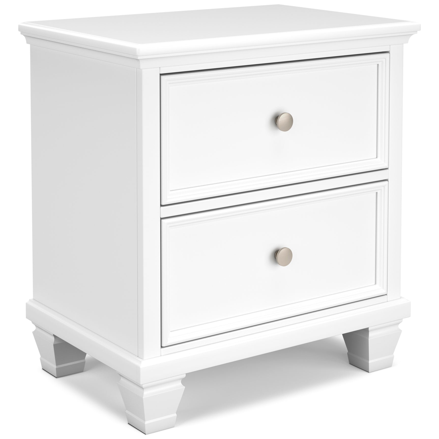 Fortman White Full Panel 5-Piece Bedroom Set - Ornate Home