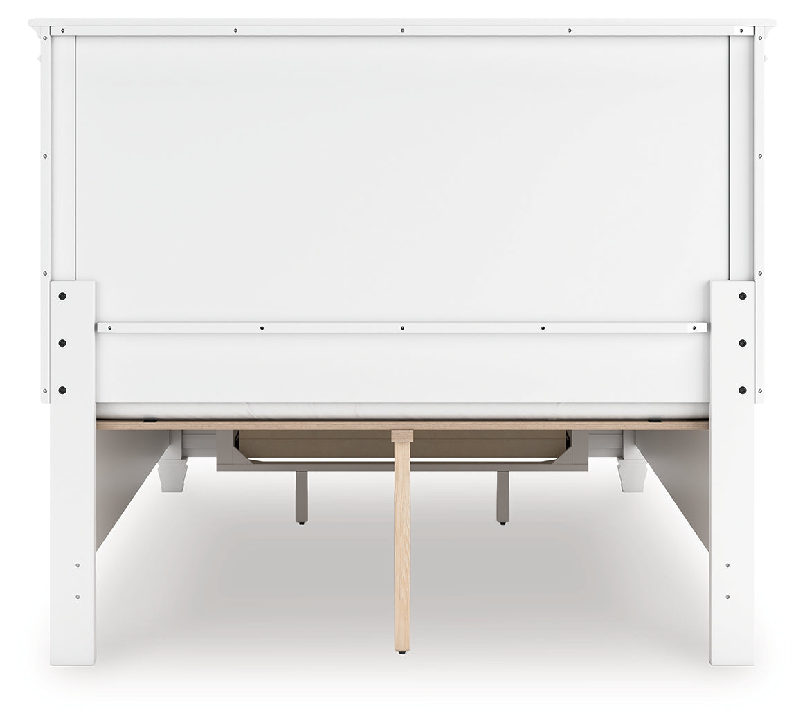 Fortman White Full Panel Storage Bed - Ornate Home