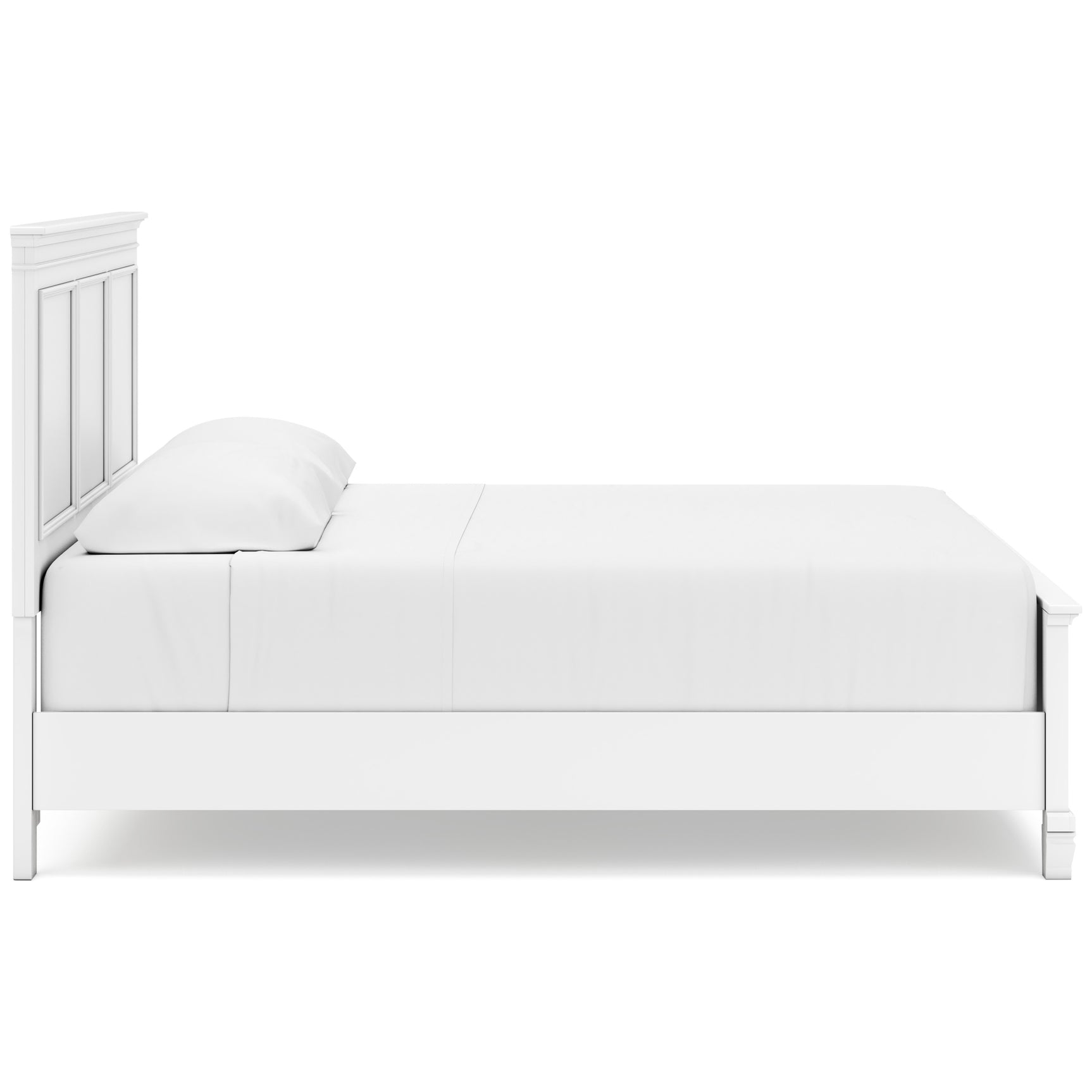 Fortman White King Panel 5-Piece Bedroom Set w/ 2 Nightstands - Ornate Home