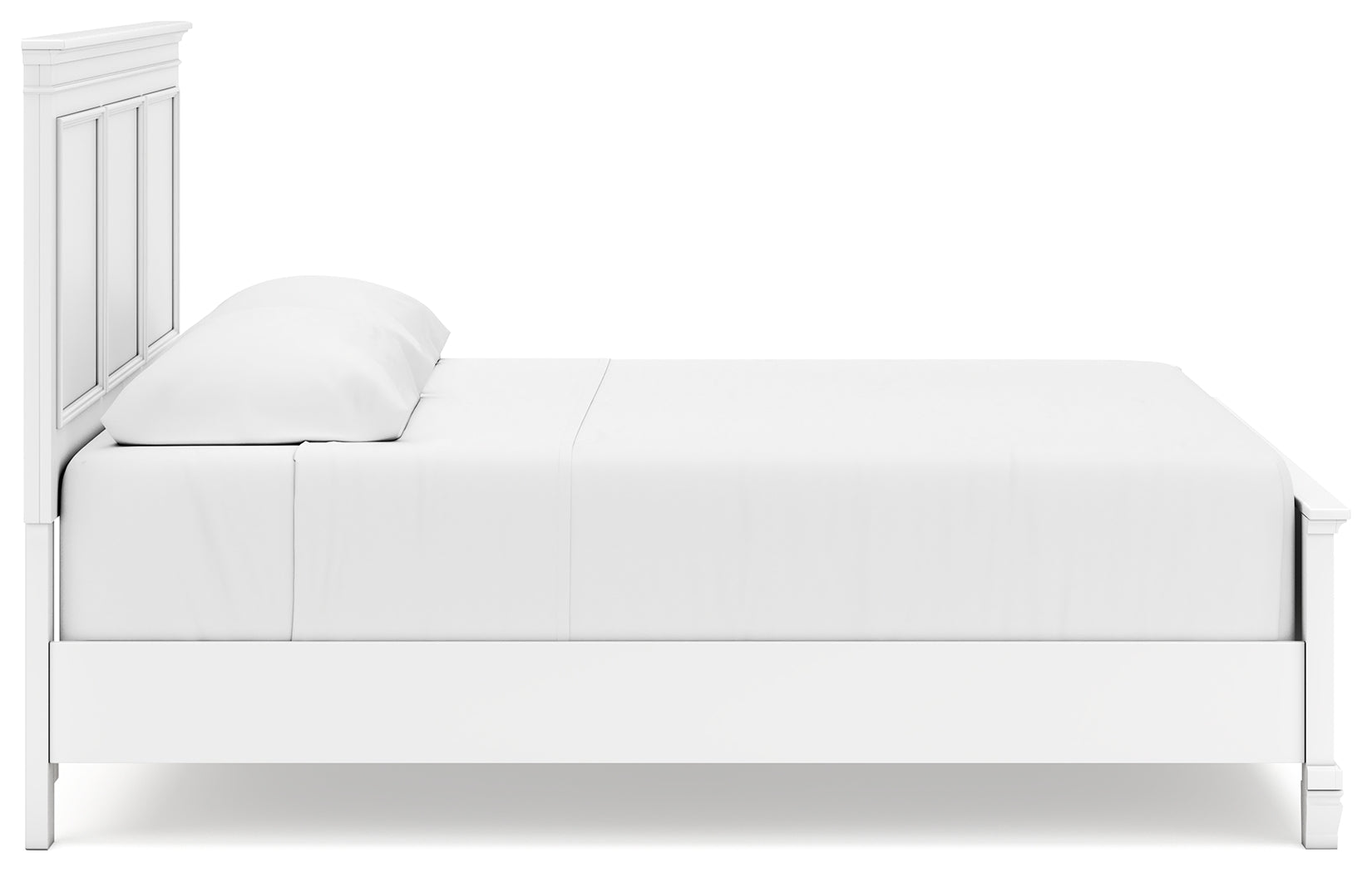 Fortman White King Panel Bed (Online Special Price) - Ornate Home