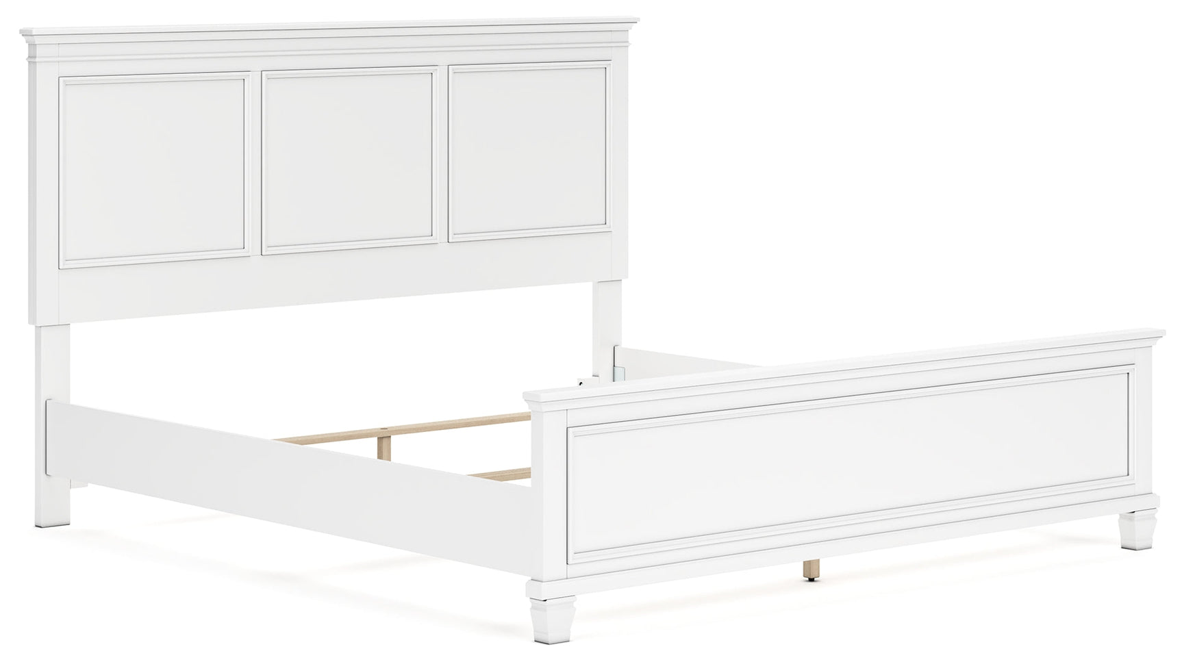 Fortman White King Panel Bed (Online Special Price) - Ornate Home