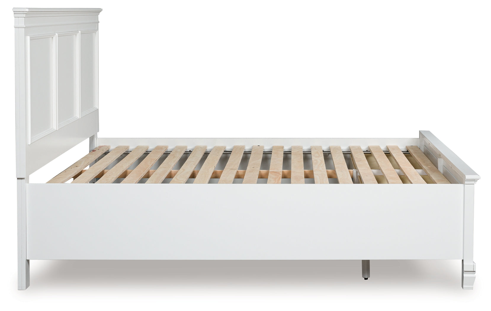 Fortman White King Panel Storage Bed (Online Special Price) - Ornate Home