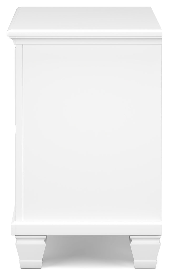 Fortman White Nightstand - Ornate Home