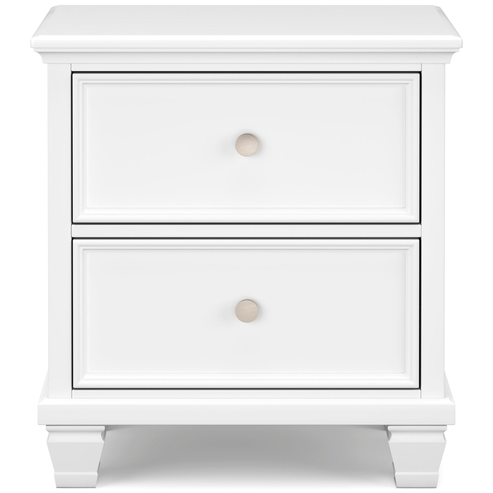 Fortman White King Panel 5-Piece Bedroom Set w/ 2 Nightstands - Ornate Home