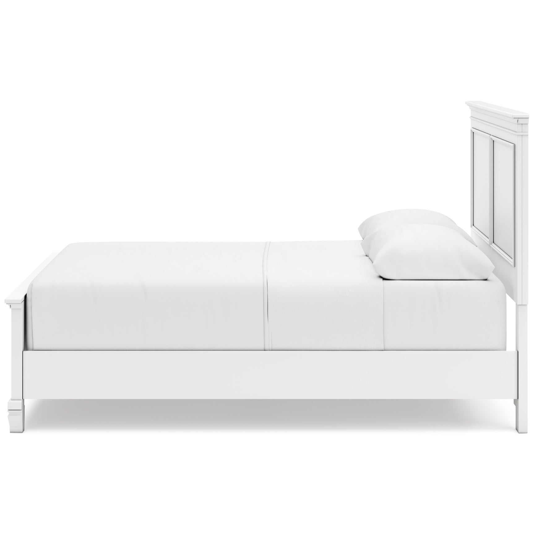 Fortman White Queen Panel 6-Piece Bedroom Set w/ 2 Nightstands - Ornate Home