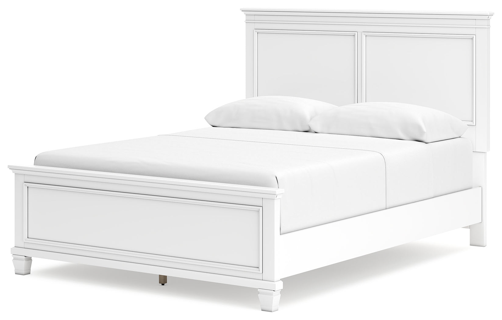 Fortman White Queen Panel Bed - Ornate Home