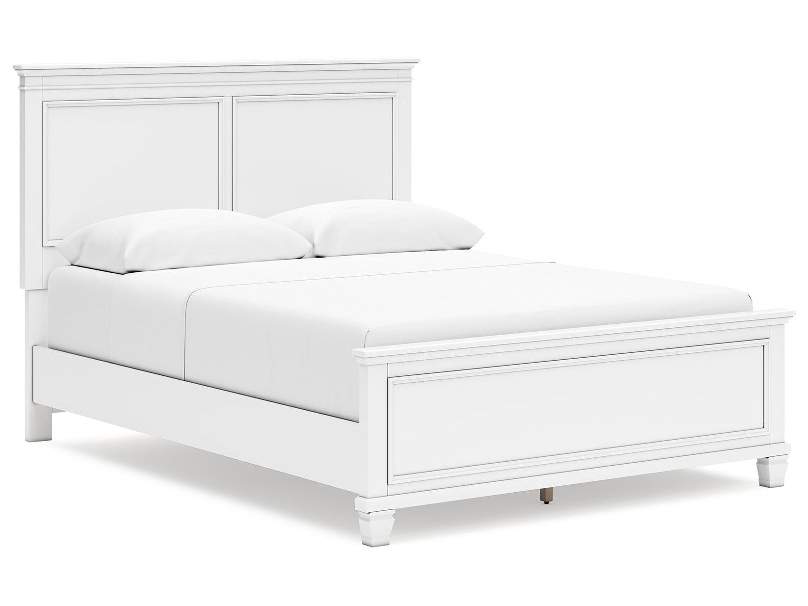 Fortman White Queen Panel Bed - Ornate Home