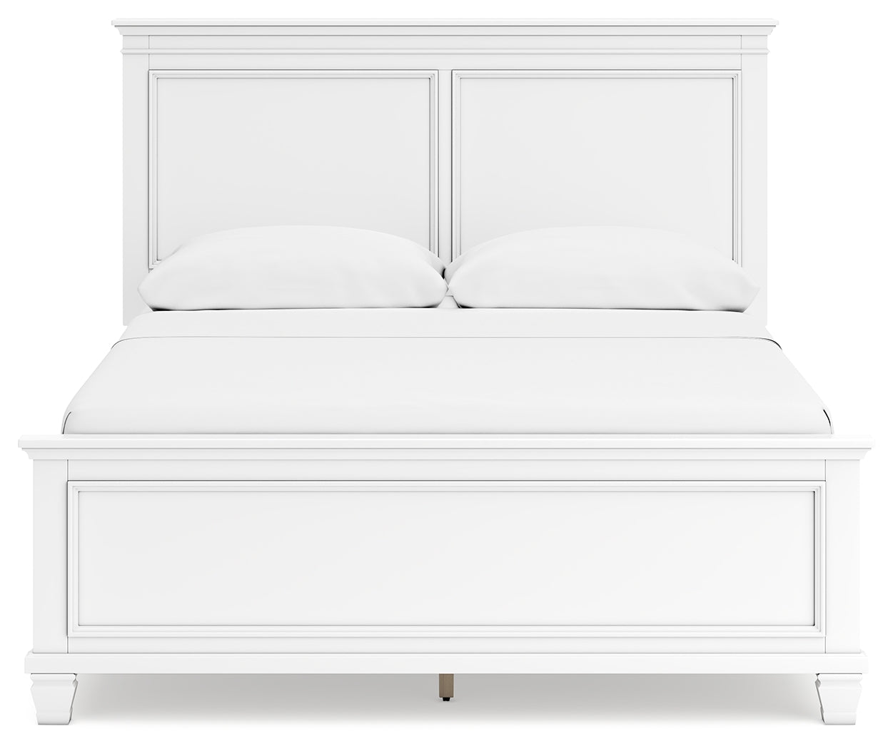 Fortman White Queen Panel Bed - Ornate Home