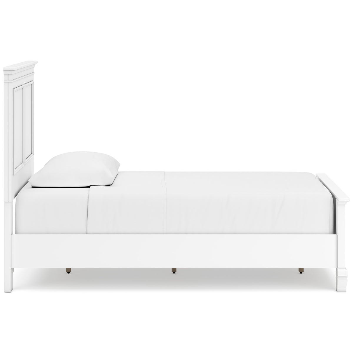 Fortman White Twin Panel 5-Piece Bedroom Set - Ornate Home